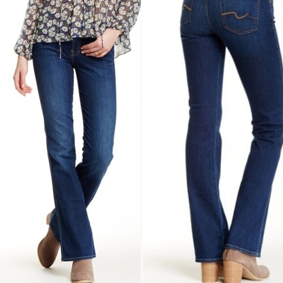 7 FOR ALL MAN KIND KARAH Bootcut Short inseam size 24 - Picture 2 of 10